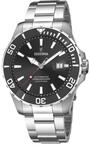 Festina Herren Automatikuhr aus Edelstahl 316L Silber Herren Analog Uhr - Kalender -