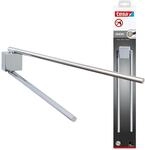 tesa EKKRO Bad Handtuchhalter, 2-armig und schwenkbar, verchromt - zur