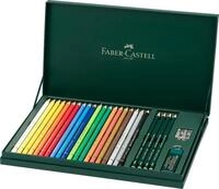 Faber-Castell 210051 - Geschenkset Mixed Media Polychromos, 20 Stifte mit...