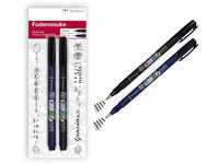 Tombow WS-BHS-2P Brush Pen Fudenosuke je 1 x mit Harter und weicher Spitze