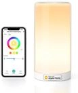 meross WLAN LED Nachttischlampe Funktioniert mit Apple HomeKit, Dimmbar RGBCW