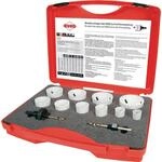 RUKO Bimetall-Lochs&auml;gen-Satz HSSE-Co 8 12tlg. &Oslash; 22-68 mm im Kunststoffkoffer -