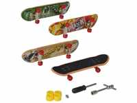 Simba 103306084 - Finger Skateboard 4er Set, Fingerspielzeug, bedruckt, 9cm, ab...