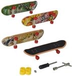 Simba 103306084 - Finger Skateboard 4er Set, Fingerspielzeug, Bedruckt, 9cm, ab...