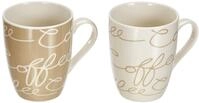 Ritzenhoff & Breker Kaffeebecher-Set Cornello, 2-teilig, Creme, 300 ml, 2...