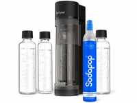 Sodapop Wassersprudler Logan Starterset mit CO₂-Zylinder und 3x Glasflasche,...