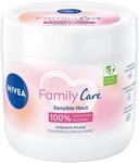 NIVEA Creme Family Care (450 ml), Feuchtigkeitscreme mit 100% nat&uuml;rlichem Mandel&ouml;l
