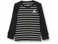 Odlo Kinder Funktionsunterwäsche Langarm Shirt mit Streifen Print ACTIVE WARM...
