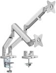 LogiLink BP0088 - Alu Dual-Monitor-Schreibtischhalterung f?r 2x 17-32 Zoll...