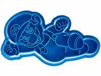 Cuticuter Bros Ausstechform, Motiv Mario, blau, 8 x 7 x 1.5 cm