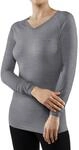 FALKE Damen Baselayer-Shirt Wool-Tech Light V Neck W L/s Sh Wolle Funktionsmaterial