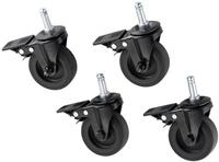 R&Ouml;SLE Premium Rollen VIDERO/ALLFLAME 4er-Set, Schwarz