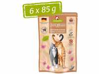 GranataPet Delicatessen Truthahn & Fasan, 6 x 85 g, Nassfutter für Katzen,