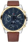 Tommy Hilfiger Analoge Multifunktionale Quarz-Uhr f&uuml;r Herren 48 mm - Halbgl&auml;nzendes