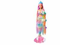 Simba 105733610 - Steffi Love Rainbow Mermaid, Ankleidepuppe als Regenbogen