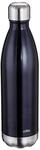 cilio ELEGANTE Trinkflasche Edelstahl schwarz, 750ml, auslaufsicher, Thermosflasche