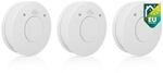 Smartwares 3er-Set Rauchmelder - 85 DB - Optischer Sensor - 10-Jahres-Batterie -