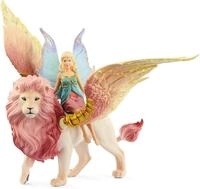 SCHLEICH BAYALA | Elfe auf gefl&uuml;geltem L&ouml;we 70714 | L&ouml;we mit beweglichen Fl&uuml;geln