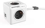 Microtek 18186 1402/DEEUPC allocacoc PowerCube DuoUSB Extended PC-Netzteil (4x