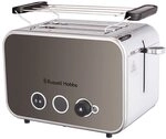 Russell Hobbs Toaster [f&uuml;r 2 Scheiben] Distinctions Edelstahl Titanium (extra...