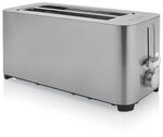 Princess 142402 Steel Toaster 2 Langer Schlitz - 7 einstellbare Stufen - 1400 W
