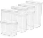 Emsa Optima 7-teiliges Trockenvorratsdosen-Set, 2 x 0,45, 2 x 1, 2 x 1,6, 2,2 Liter,