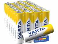 VARTA Batterien AA, 30 Stück, Energy, Alkaline, 1,5V, Verpackung zu 80%...