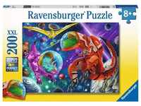 Ravensburger Kinderpuzzle 12976 - Weltall Dinos - 200 Teile Puzzle für Kinder...