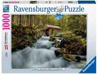 Ravensburger Puzzle 17263 - Mühle am Gollinger Wasserfall - 1000 Teile Puzzle...