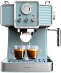 Cecotec Express-Kaffeemaschine Power Espresso 20 Tradizionale Light Blue, 1350 W,