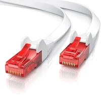 CSL - 10m Cat 6 Netzwerkkabel Flach - Gigabit Ethernet LAN - RJ45 Kabel