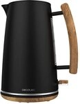Cecotec Wasserkocher Thermosense 400 Black Woody 1,7 Liter Fassungsverm&ouml;gen und 3000
