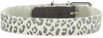 Halsband Convenience Reflect Glow S-M (45), wei&szlig; Leopardenmuster