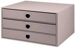 R&ouml;ssler SOHO 3er Schubladenbox A4 aus Papier | B&uuml;ro Organizer Schreibtisch