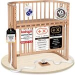 babybay Boxspring Comfort Plus Beistellbett aus massivem Buchenholz/Kinderbett...
