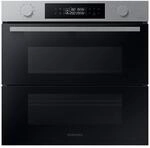 Samsung NV7B45305AS/U1 Einbaubackofen mit Dual Cook Flex, 76 l Garraum, EEK:...