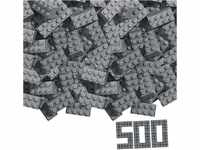 Simba 104114549 - Blox, 500 graue Bausteine für Kinder ab 3 Jahren, 8er...
