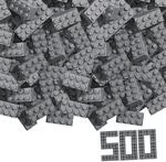 Simba Blox 500 graue Bausteine - 8er Steine kompatibel mit Anderen Herstellern -