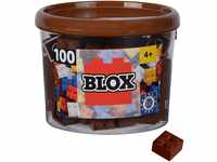 Simba 104114533 - Blox, 100 braune Bausteine für Kinder ab 3 Jahren, 4er...