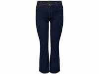 ONLY CARMAKOMA Damen Carsally Hw Flared Dnm Bj370 Noos Jeans, Dark Blue Denim,...