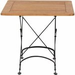 Siena Garden Peru III Klapptisch 80x80 Gestell Stahl schwarz, Tischplatte aus