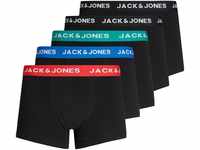 Jack & Jones Herren JACHUEY Trunks 5 Pack, Electric Blue Lemonade/Black &, XXL
