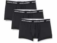 JACK&JONES ACCESSORIES Mens Jacbase Microfiber Trunks 3-Pack Noos Boxershorts, Black,