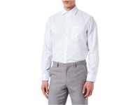 Seidensticker Herren Business Hemd Hemd, Weiß, 48
