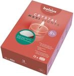 bolsius &ndash; Maxi XL Teelichter Clear Cup Transparente H&uuml;lle Wei&szlig; Brenndauer 8