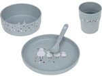 L&Auml;SSIG Kindergeschirr Set (Teller, Becher, Sch&auml;lchen, L&ouml;ffel) ohne Melamin,