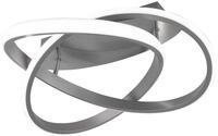 Reality Leuchten LED Deckenleuchte Course R62051407, Metall Nickel matt, inkl. 18