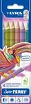 LYRA 3721062 Super Ferby Metallic Kartonetui mit 6 Farbstiften, farbig sortiert