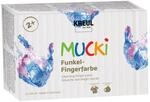 KREUL 2319 - MUCKI Funkel-Fingerfarbe, 6 x 150 ml, auf Wasserbasis, schimmernde