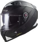 LS2, Integraler Motorradhelm Vector II Splitter Matt Black White, XL